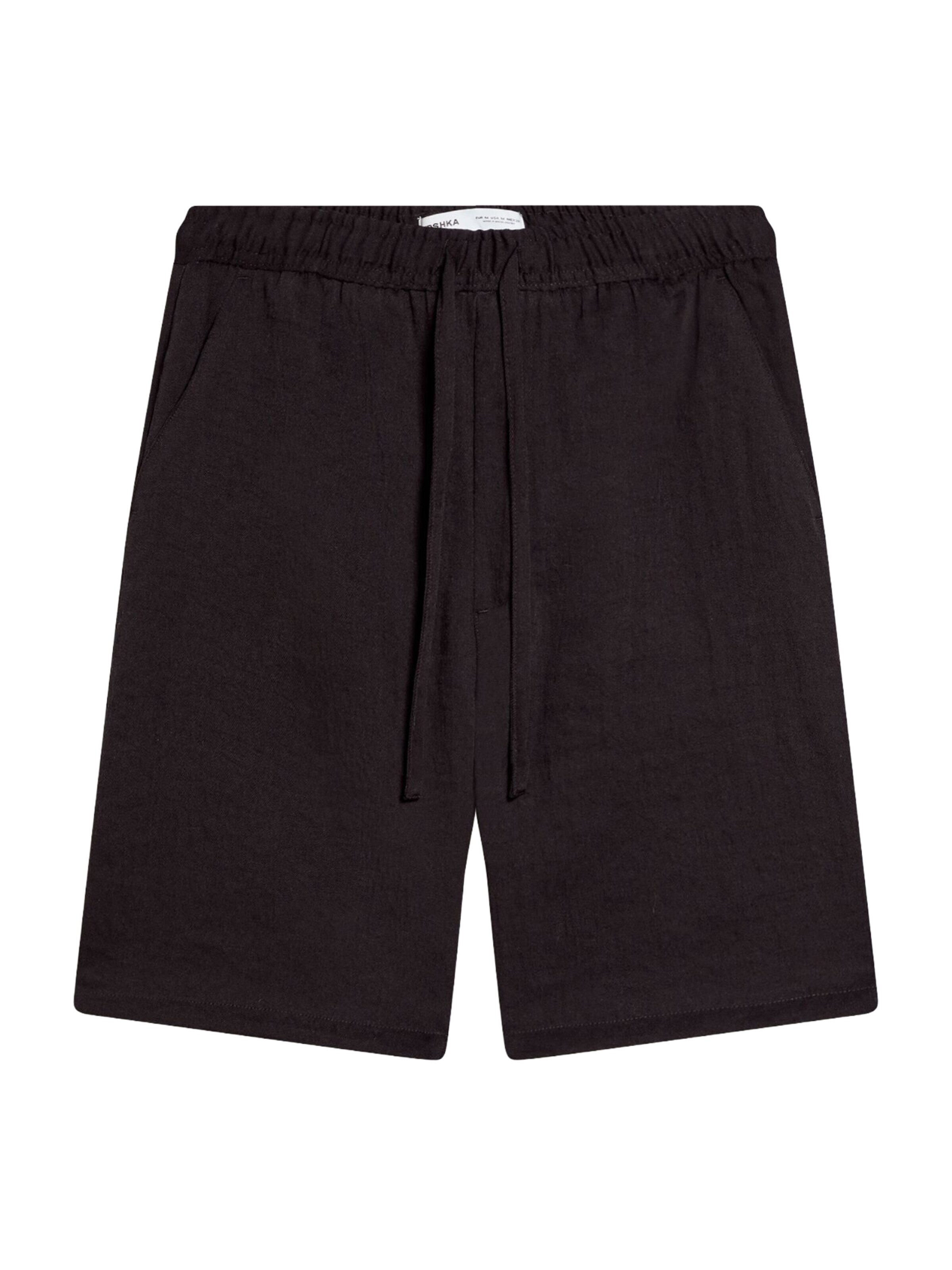 Regular Pantalon Bershka en noir : devant