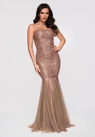 Robe de soirée Ombre en or