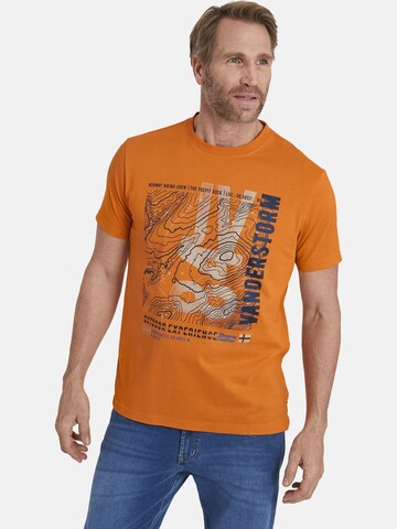 Jan Vanderstorm T-Shirt ' Pavelko ' in Orange: predná strana