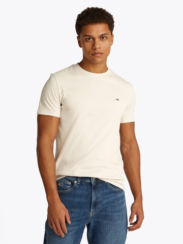 T-Shirt Tommy Jeans en beige : devant