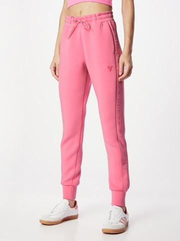 Tapered Pantaloni 'Allie' di GUESS in rosa: frontale