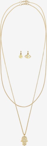 ELLI Schmuckset 'Evil Eye, Hamsa' in Gold: predná strana