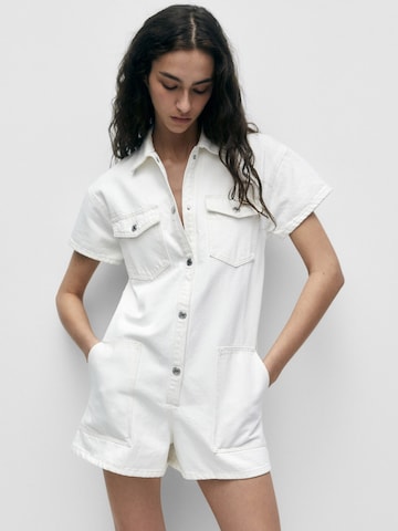 Combinaison Pull&Bear en blanc : devant