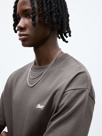 Pull&Bear Mikina 'STWD' - Sivá