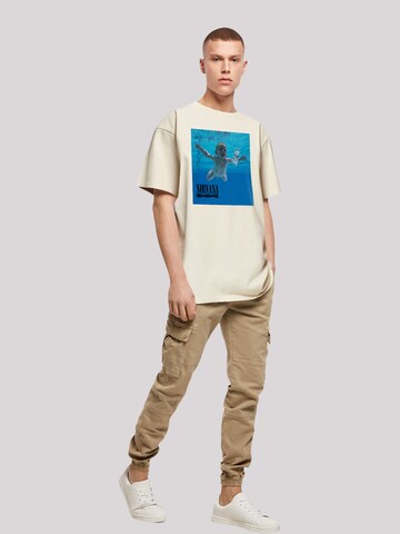 T-Shirt 'Nirvana Rock Band Nevermind Album' F4NT4STIC en beige