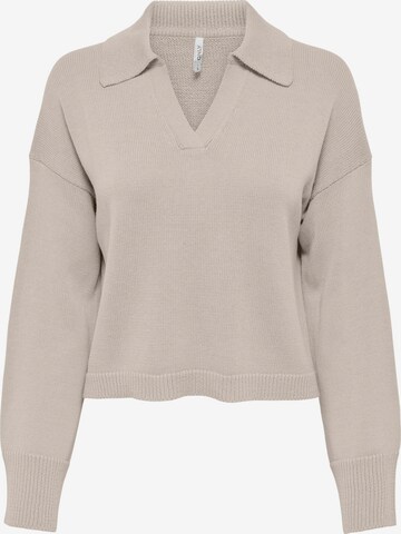 ONLY Пуловер 'Otilia' в сиво: отпред
