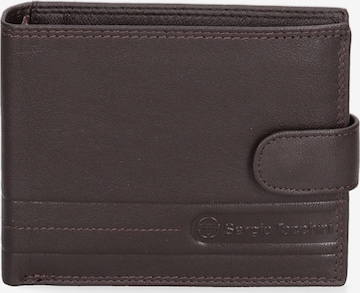 Sergio Tacchini Wallet in Brown: front