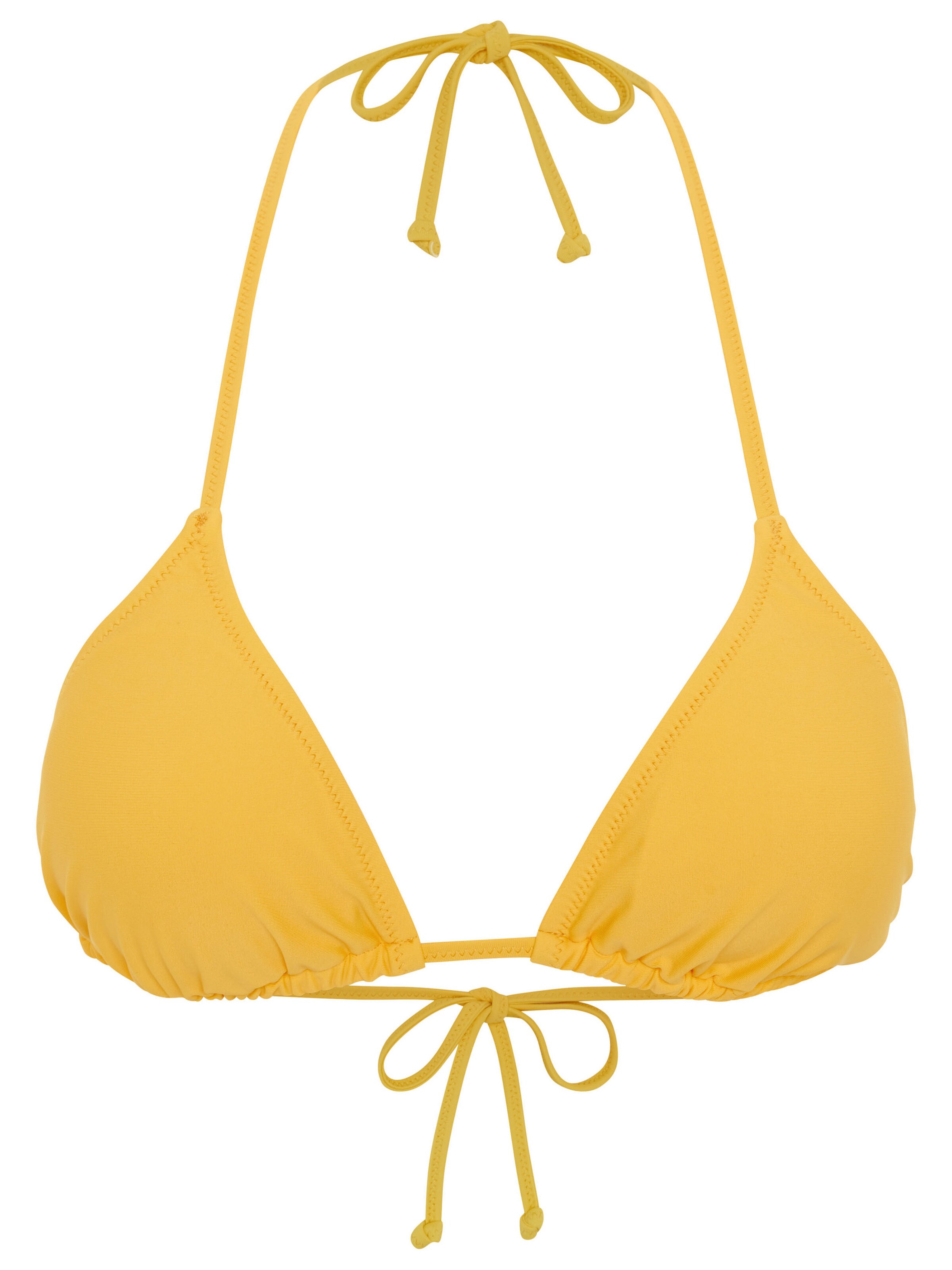 CHIEMSEE Bikini Top in Yellow: front
