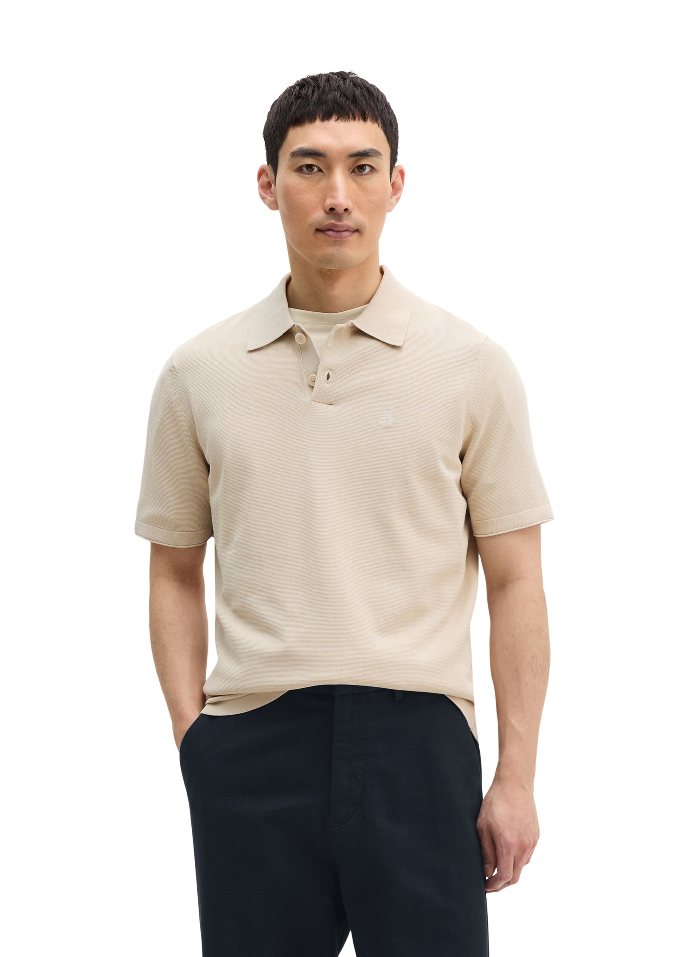 Marc O'Polo Poloshirt in Beige: Vorderseite