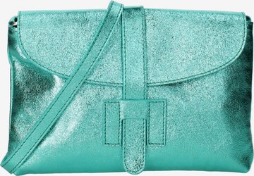 Pochette 'Pochette Donna Vera Pelle Laminato - Tracolla Regolabile' di Viola Castellani in blu: frontale