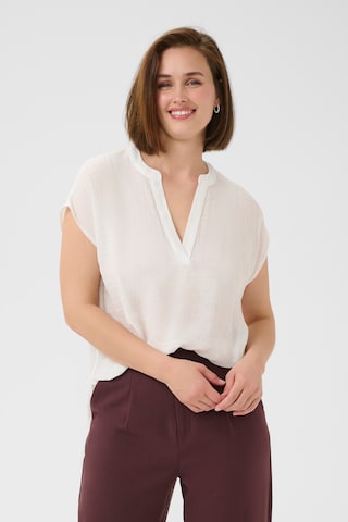 Kaffe Blouse in White: front