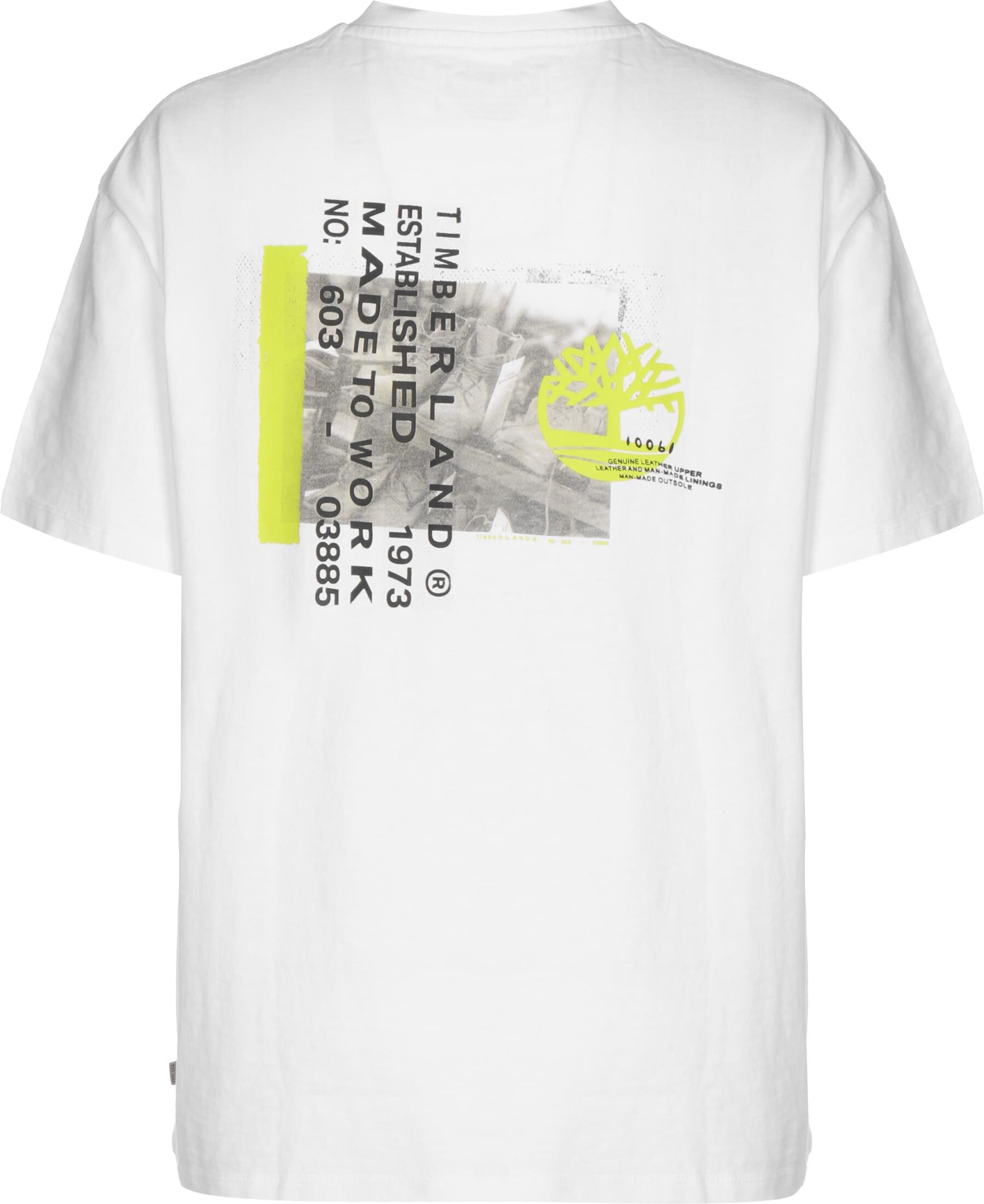 Männer Shirts TIMBERLAND T-Shirt in Weiß - MK92855 Männer Shirts TIMBERLAND T-Shirt in Weiß - MK92855