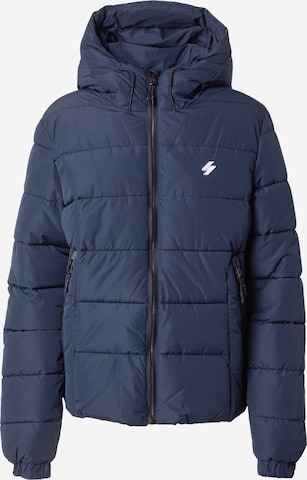 Superdry Winter Jacket 'Spirit' in Blue: front