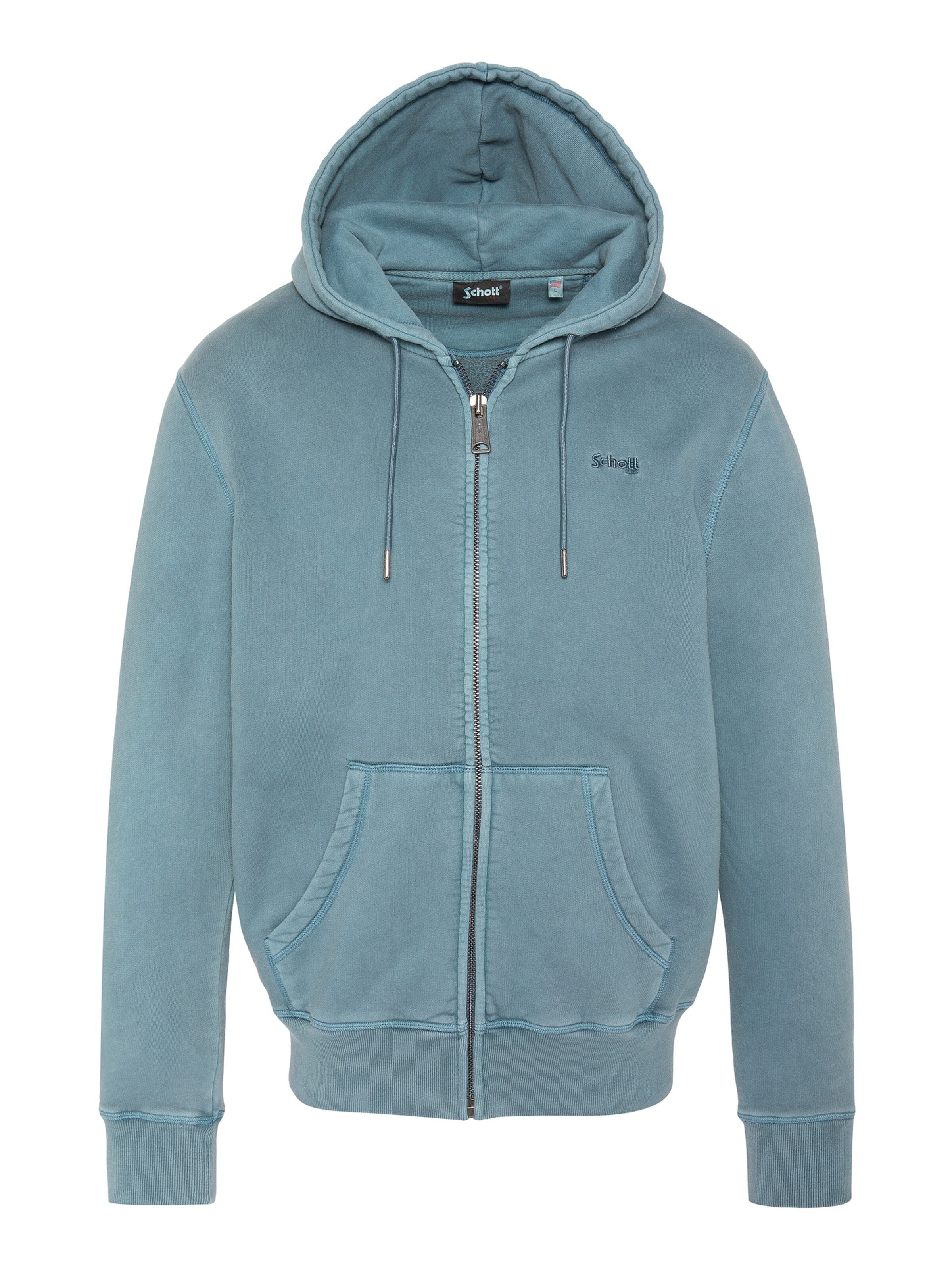 Sweat-shirt Schott NYC en bleu : devant