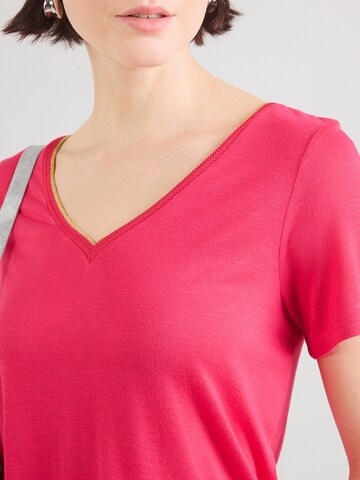 Tricou 'VINOEL' de la VILA pe roz