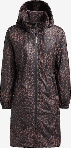 khujo Raincoat 'Marthe2 Print' in Brown: front