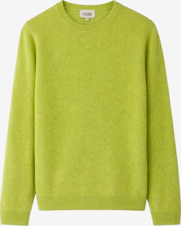 GOBI Cashmere Neulepaita 'Women's Essential Cashmere Crewneck Sweater' värissä keltainen: etupuoli
