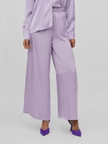 VILA Zvonové kalhoty Kalhoty 'CLAIR' – fialová: přední strana