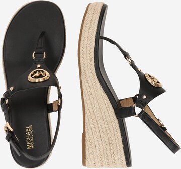 MICHAEL Michael Kors T-bar sandals 'CASEY' in Black