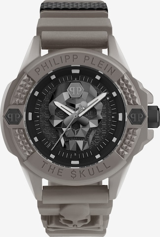 Philipp Plein Analoog horloge '$kull' in Grijs: voorkant