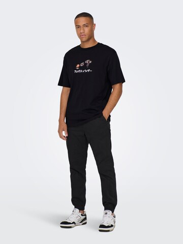 Only & Sons - Camiseta 'MINECRAFT' en negro