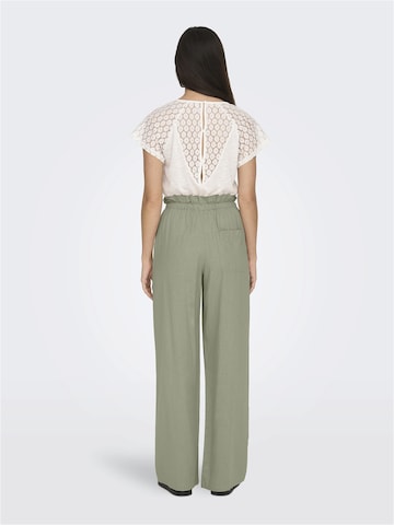 ONLY Wide leg Pants 'CARO' in Green