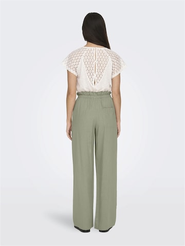 ONLY Wide leg Broek 'CARO' in Groen