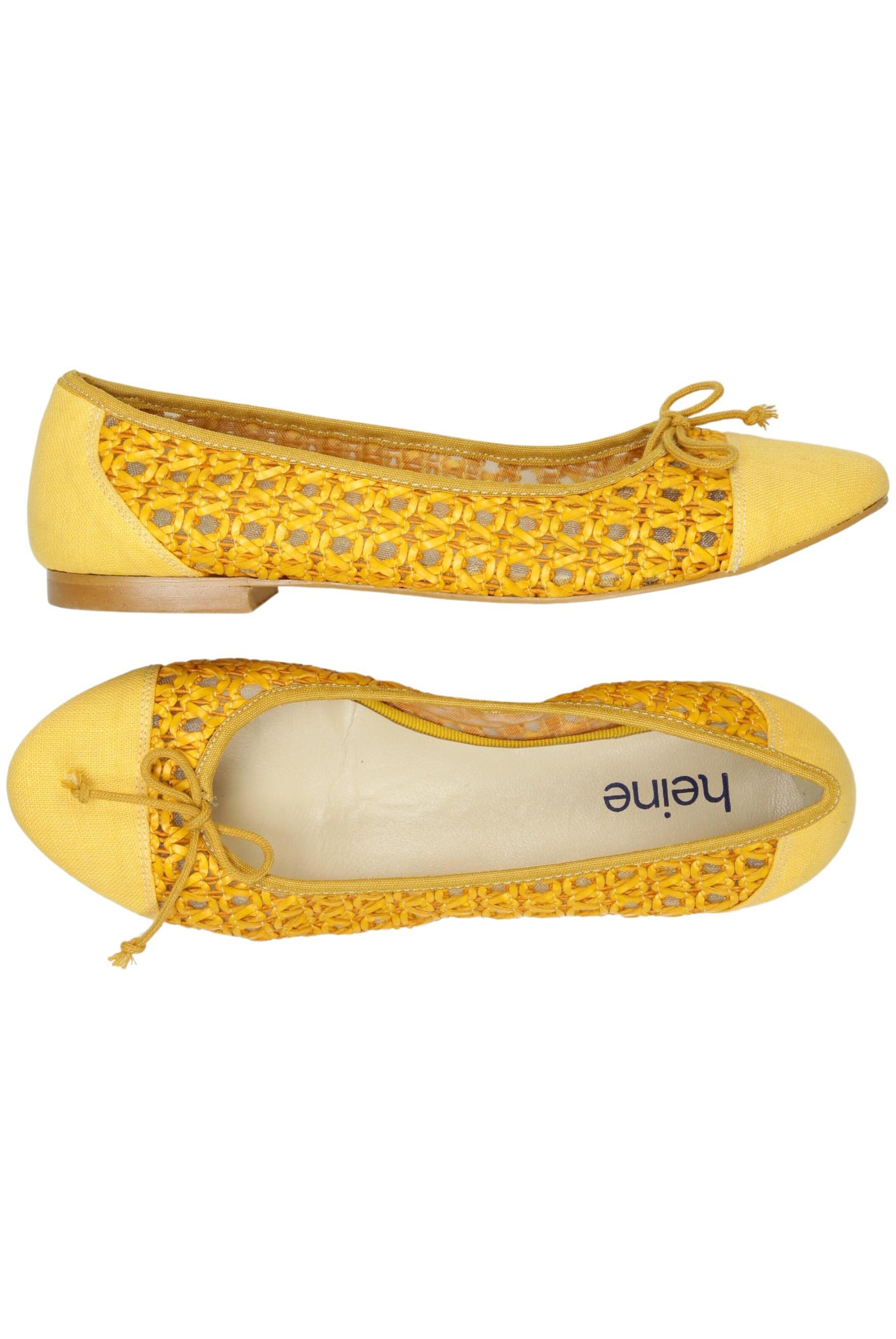 heine Flats & Loafers in 37 in Yellow: front