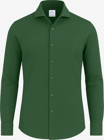 Vercate Slim Fit Businesspaita 'No. 19' värissä vihreä: etupuoli