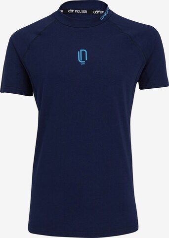 Leif Nelson Gym T-Shirt Rundhals in Blau: predná strana