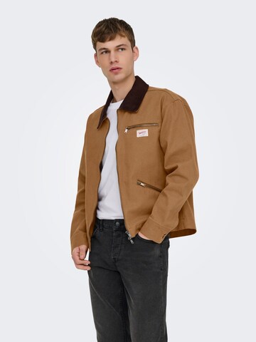 Only & Sons Overgangsjakke 'ONSSemmi' i brun: forside