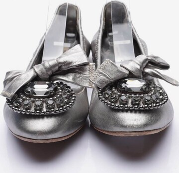 Miu Miu Flats & Loafers in 38,5 in Silver
