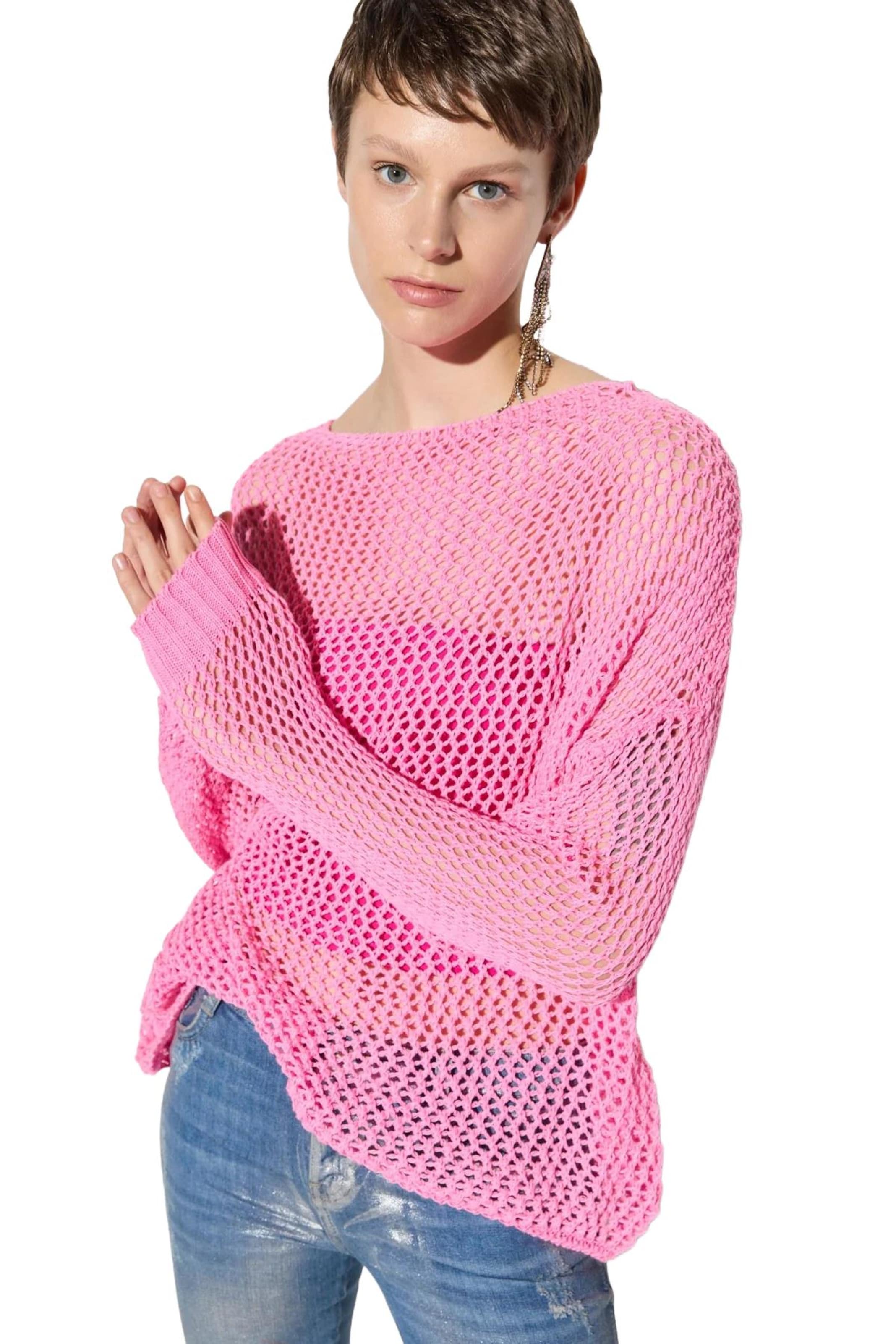 No Matter What Sweater in Pink: front