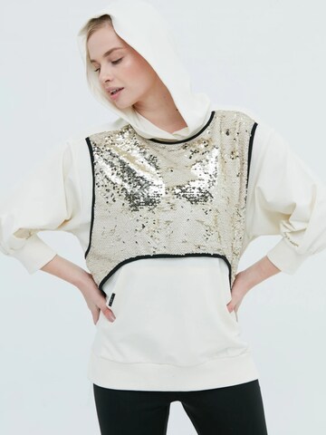 SCR. Sweatshirt 'SHOSIN' in Wit