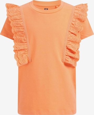 WE Fashion Shirt in Oranje: voorkant