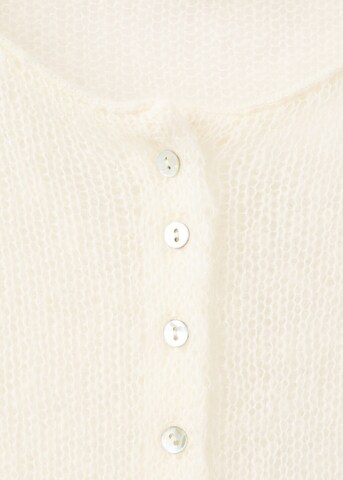 MANGO Knit Cardigan 'Minu' in White