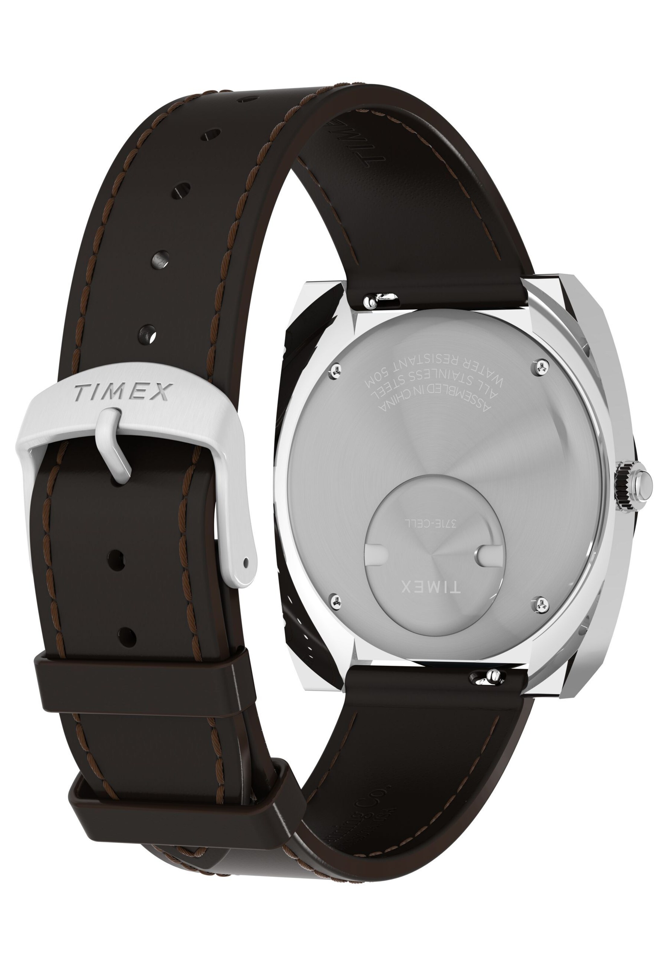 TIMEX Analogt ur 'Q Timex® 1972 World Time' i brun