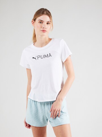 T-shirt fonctionnel 'Ultrabreathe' PUMA en blanc : devant