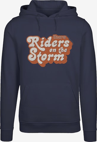 F4NT4STIC Sweatshirt 'The Doors Music Band Riders on the Storm' in Blauw: voorkant