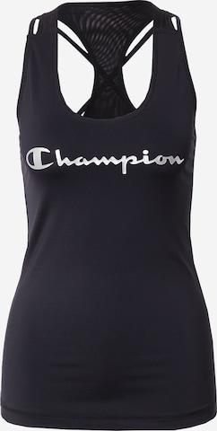 Champion Authentic Athletic Apparel - Top deportivo en negro: frente