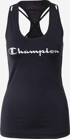 Champion Authentic Athletic Apparel Sports Top in Black: front