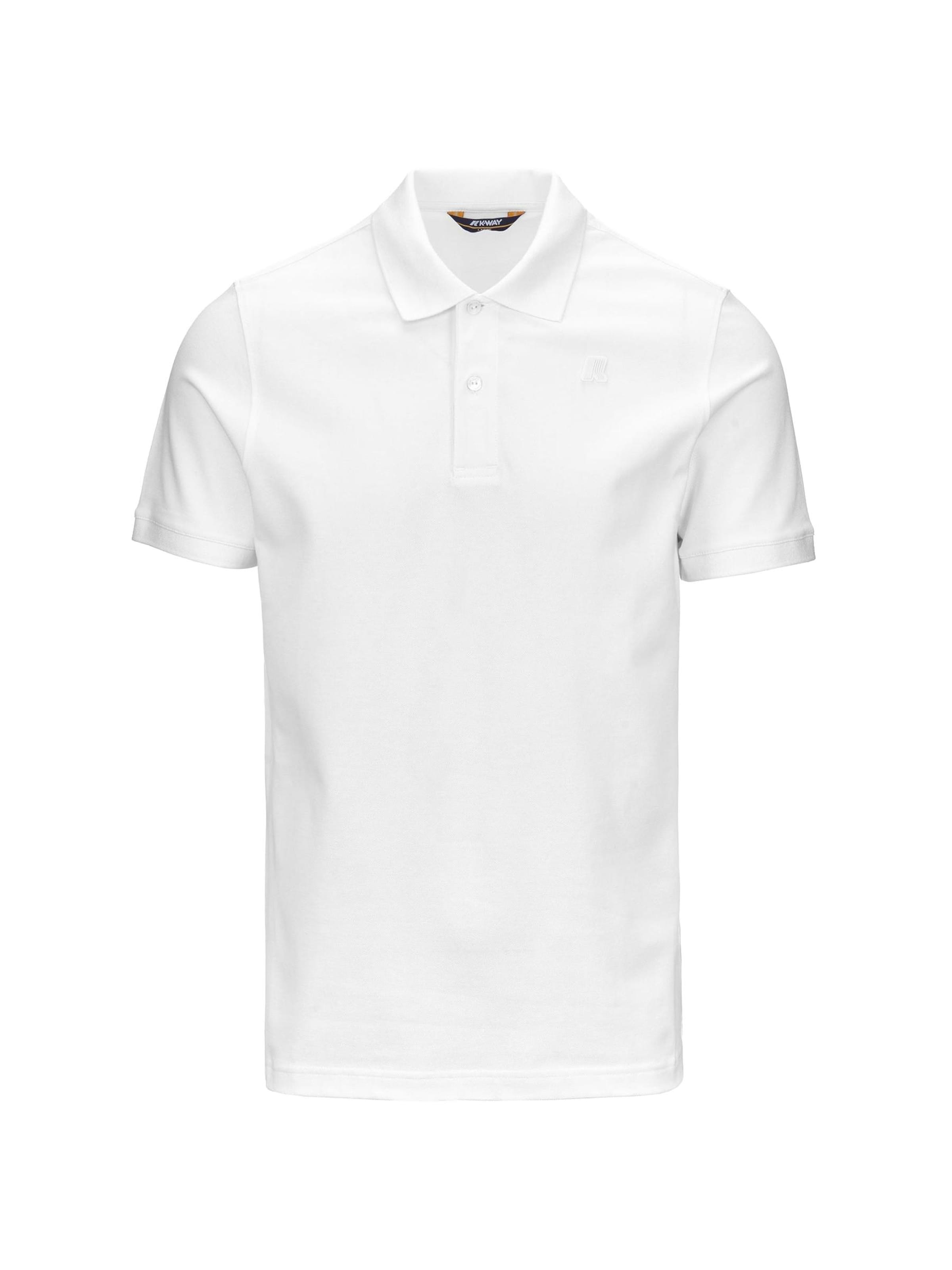 K-Way Shirt 'K-WAY AMEDEE PIQUE SLIM T-Shirt e Polo' in Wit: voorkant