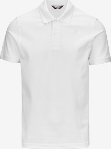 K-Way Shirt 'K-WAY AMEDEE PIQUE SLIM T-Shirt e Polo' in Wit: voorkant