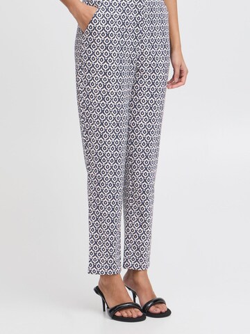 Regular Pantalon ' IHKATE PRINT ' ICHI en bleu