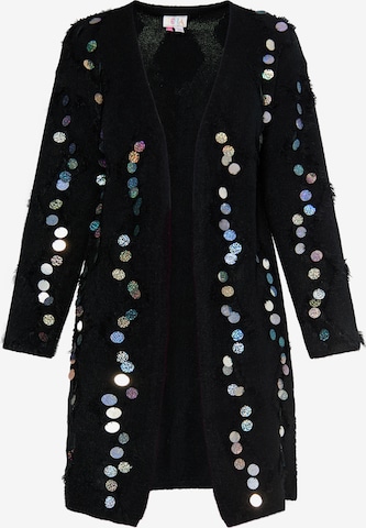 IZIA Neuletakki värissä musta: etupuoli