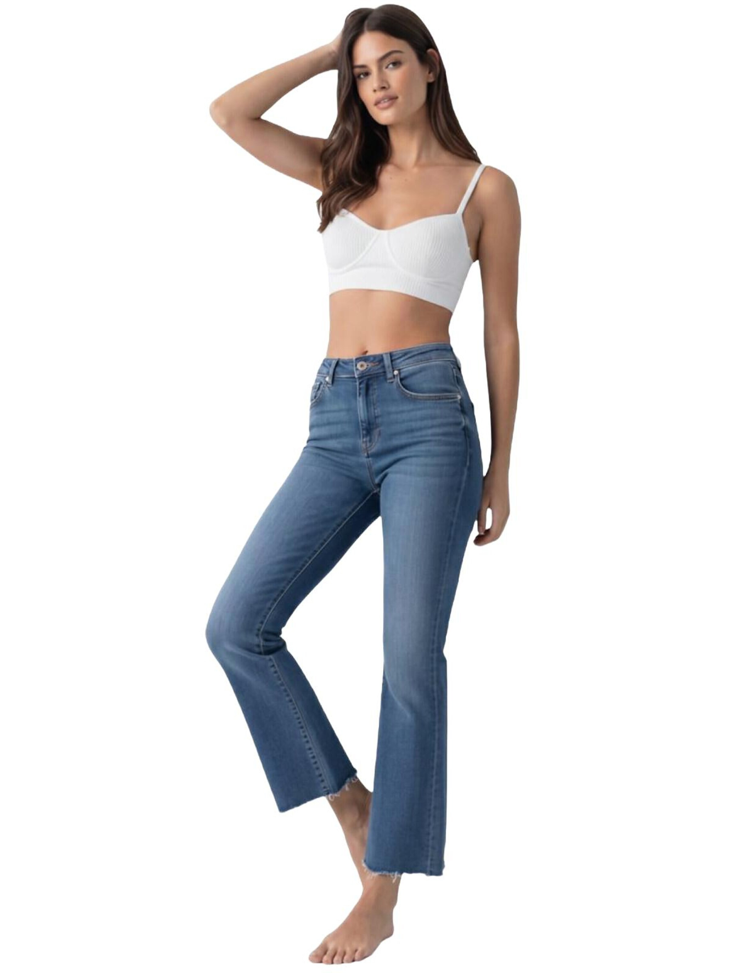 LTB Jeans - Pierna ancha Vaquero 'Lissy' en azul