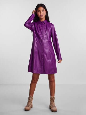 PIECES Shirt Dress 'Anette' in Purple