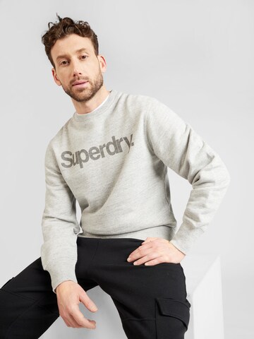 Superdry Sweatshirt 'CITY' in Grijs: voorkant