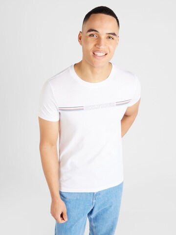 T-Shirt TOMMY HILFIGER en blanc : devant