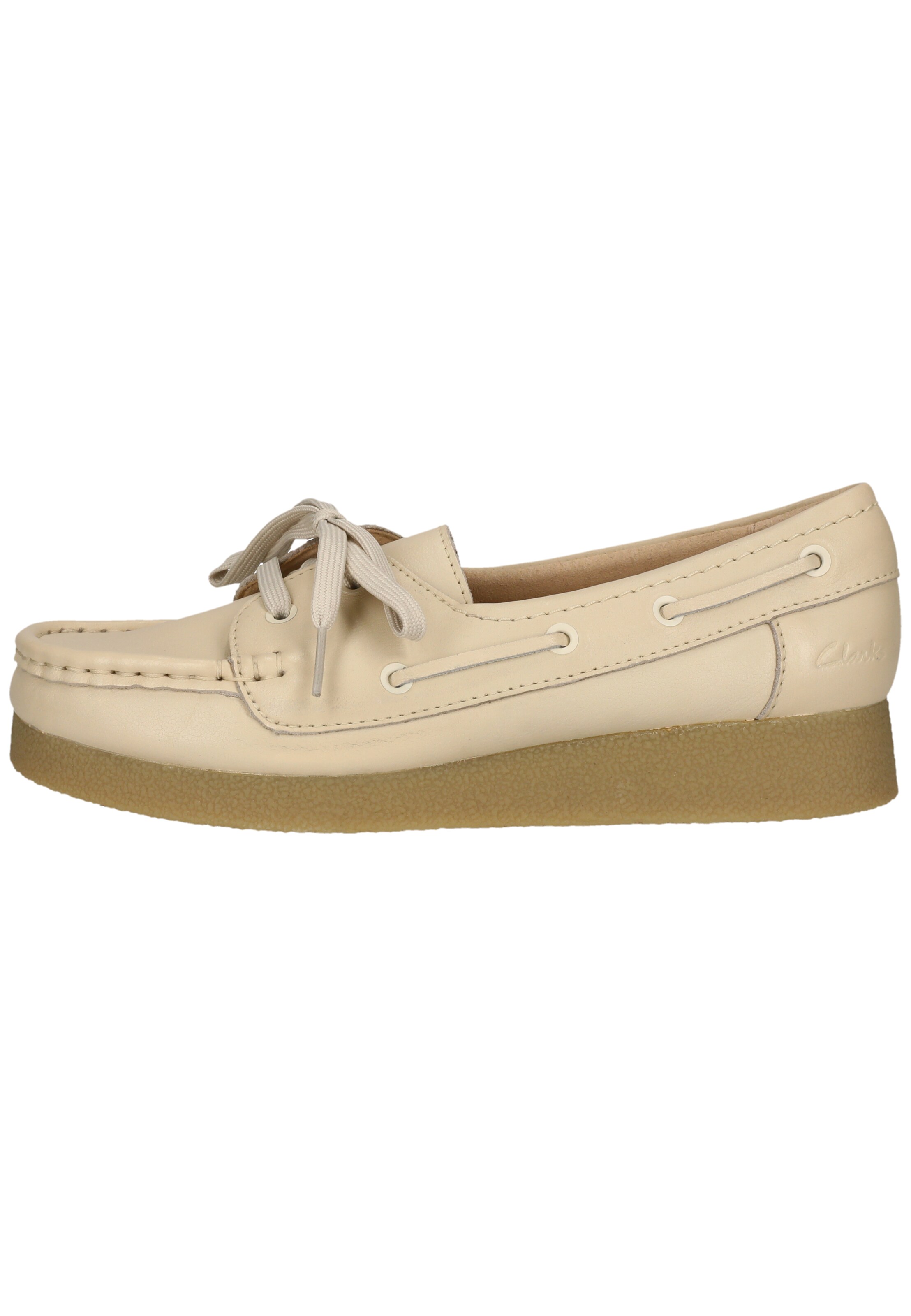 CLARKS Schnürschuhe 'Wallabee EVO Sea' in Beige